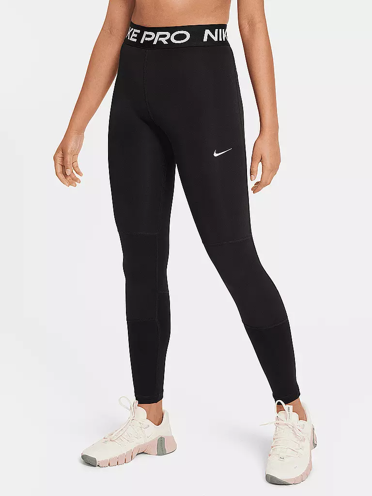 NIKE Madchen Fitnesstight Pro schwarz